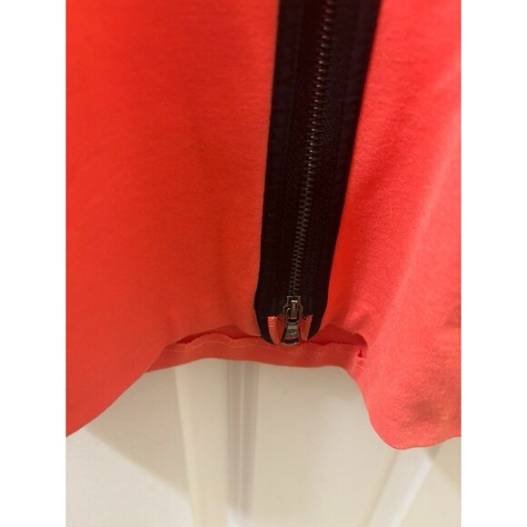 NEW Kenneth Cole Stretch Faux Wrap Bodycon Exposed Zipper Cap Sleeve Dress 10 - Picture 5 of 8